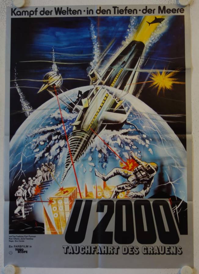U 2000 Tauchfahrt des Grauens originales deutsches Filmplakat (R70s)